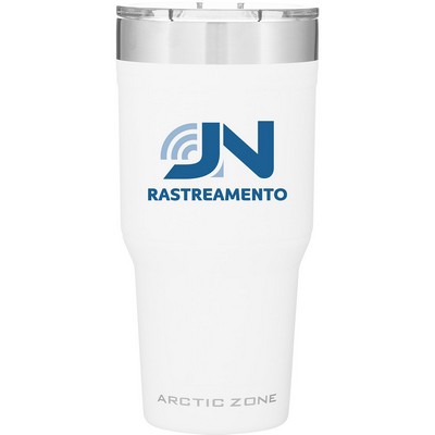 30 oz Arctic Zone Titan Thermal Hp Travel Tumbler (Matte White)